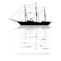 Old sailing ship Royalty Free Stock Photo