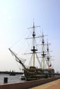 Old sailing ship on the Neva River in St. Petersburg, Russia Royalty Free Stock Photo