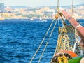 Old sailing ship at the Oslo Fjord Royalty Free Stock Photo