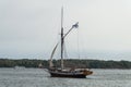 Sailing vessel in Helsinki Harbor, Finland