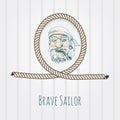 Old sailor portrait