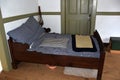 Old Salem, NC: Bedroom at 1771 Miksch House Royalty Free Stock Photo