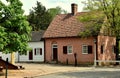 Old Salem, NC: 18th century Moravian Houses Royalty Free Stock Photo