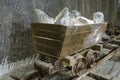 Old Salt Mine Cart Royalty Free Stock Photo