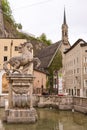 Old Salzburg City Detail in Early Spring