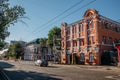 Old Samara historical center. Beautiful architecture of historical buildings Royalty Free Stock Photo