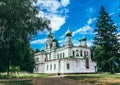 Old Sampson Church in the memorial complex Poltava Battle Field. Orthodox Christian church at the site of the victory of Peter the