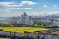 View of El Capitolio de Puerto Rico Capitol Hill, from Fort San Cristobal Royalty Free Stock Photo