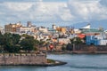 Old San Juan, Puerto Rico on the Water Royalty Free Stock Photo
