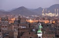 Old Sanaa view and Al Saleh Mosque, Yemen Royalty Free Stock Photo