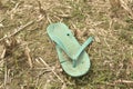 old sandle in the field