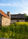 Old sandstone houses Royalty Free Stock Photo