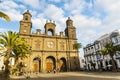 Old Santa Ana Cathedral in the main square of historic Vegueta, Las Palmas de Gran Canaria, Spain Royalty Free Stock Photo