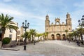 Old Santa Ana Cathedral in the main square of historic Vegueta, Las Palmas de Gran Canaria, Spain Royalty Free Stock Photo