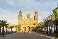 Old Santa Ana Cathedral in the main square of historic Vegueta, Las Palmas de Gran Canaria, Spain Royalty Free Stock Photo