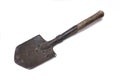 Old sapper shovel on white natural background Royalty Free Stock Photo