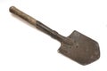 Old sapper shovel on white natural background Royalty Free Stock Photo