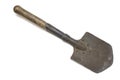 Old sapper shovel on white natural background Royalty Free Stock Photo