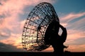 Old Satalite dish in Orang sky