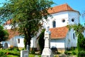 Old saxon evanghelic church in Halmeag Transylvania Royalty Free Stock Photo