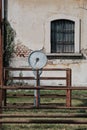 Old scales in an old abandoned slaughterhouse