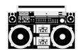 Old school boombox Royalty Free Stock Photo