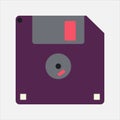 Old School Floppy Disk Storage for Classic Game Data Royalty Free Stock Photo
