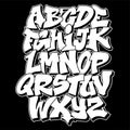 Graffiti style lettering text design