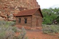 Old School House in the Utah Desert Royalty Free Stock Photo