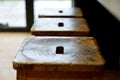 Old school lab stools Royalty Free Stock Photo