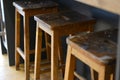 Old school lab stools Royalty Free Stock Photo