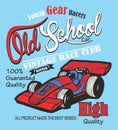 old school sports car t shirt vector art