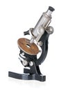 Old scientific microscope Royalty Free Stock Photo