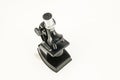 An old scientific microscope Royalty Free Stock Photo