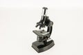 An old scientific microscope Royalty Free Stock Photo