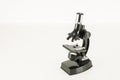 An old scientific microscope Royalty Free Stock Photo