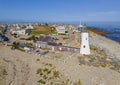 Old Scituate Lighthouse aerial view, MA, USA Royalty Free Stock Photo