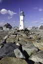 Old Scituate Lighthouse in New England Royalty Free Stock Photo