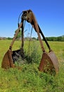 Old scoop or bucket from a crane