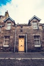 Old Scottish house in the street view Royalty Free Stock Photo