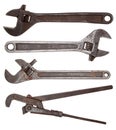 Old wrench Royalty Free Stock Photo