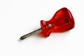 One screwdriver with red handle Royalty Free Stock Photo