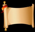 Old Scroll Banner Royalty Free Stock Photo