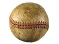 Old scuffed baseball