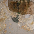 Old Scuffed Ceiling With Cracked Paint Royalty Free Stock Photo
