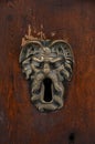 Old sculpted brass keyhole