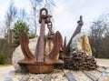 Old sea anchor Royalty Free Stock Photo