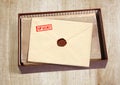 Old secret envelope