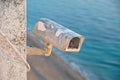 Old security cctv camera Royalty Free Stock Photo