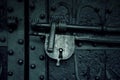 Old security padlock Royalty Free Stock Photo